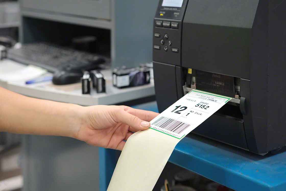 Etiqueta para almacenar una mercadería Etiqueta para almacenar una mercadería