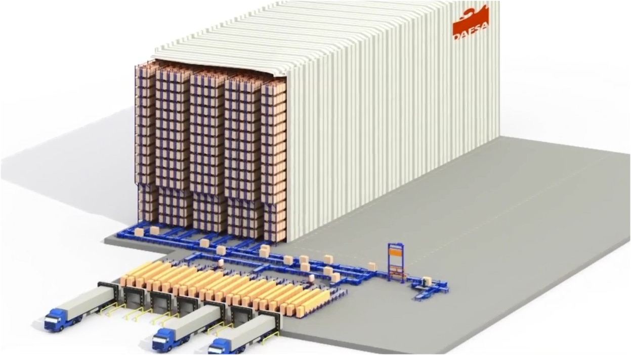 Mecalux construye una bodega autoportante automática preparada para el futuro