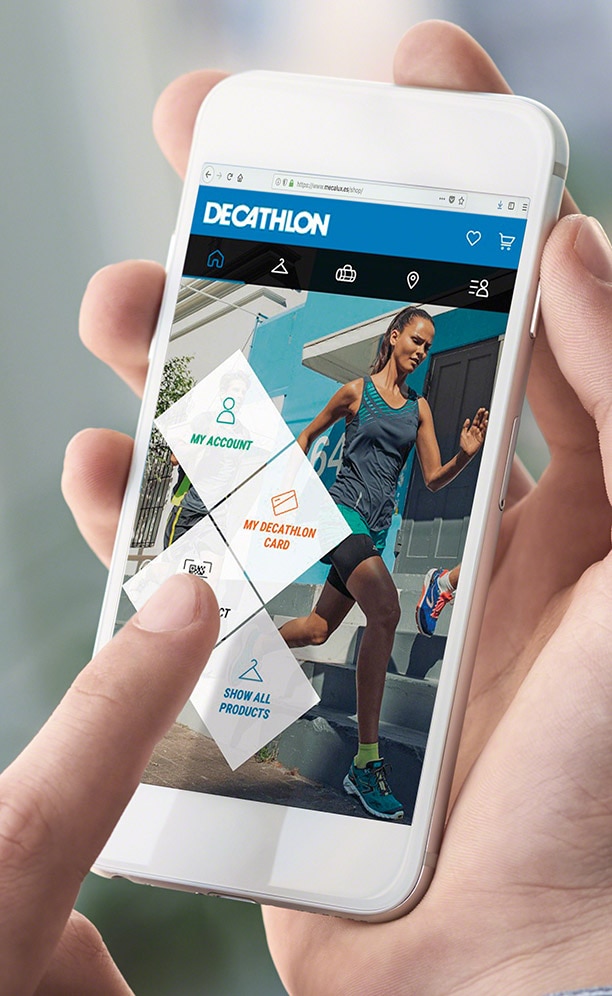 El almacén de Decathlon con estanterías para picking en el Reino Unido