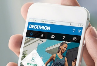 Estanterías para picking en la bodega de venta online de Decathlon