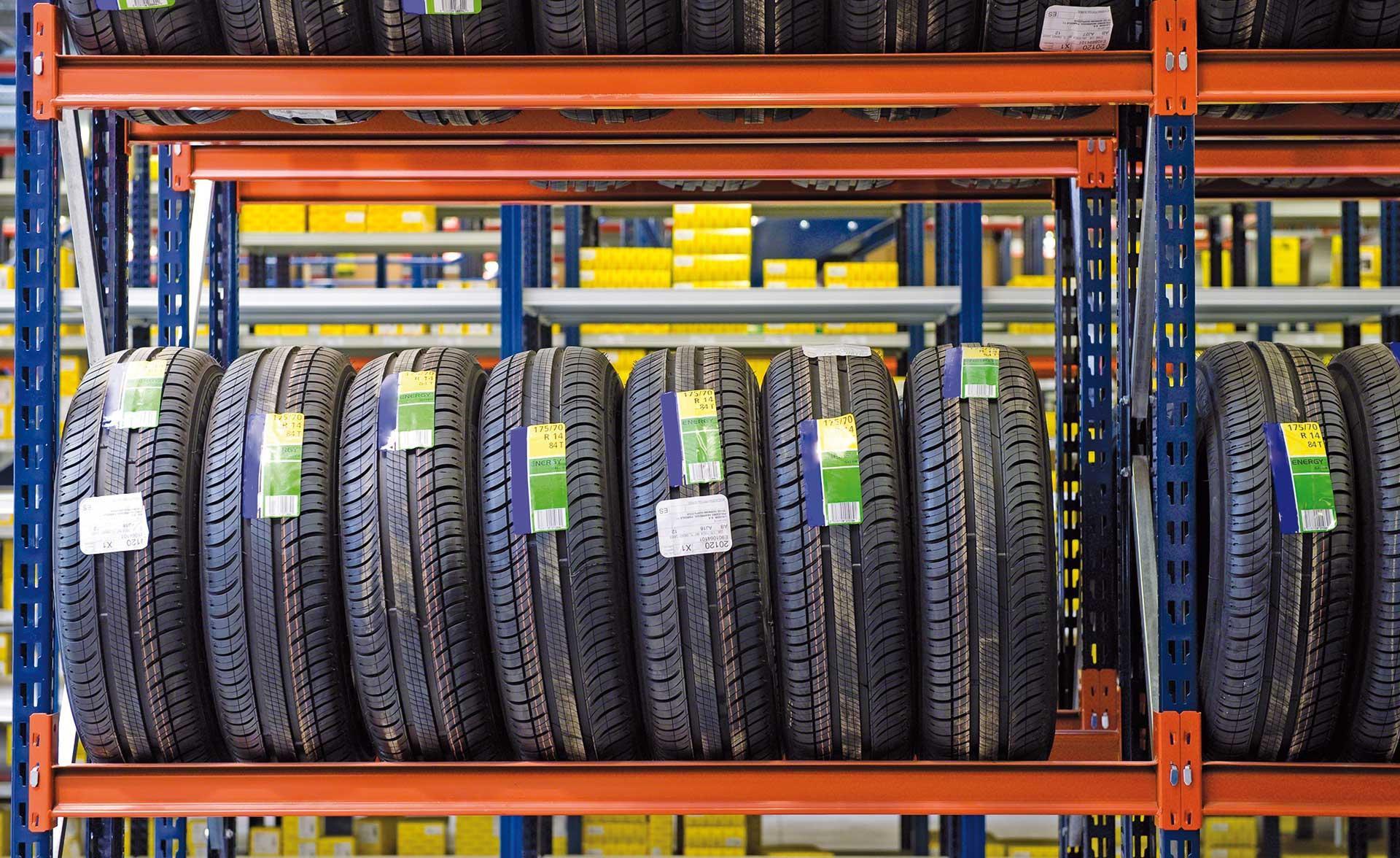 To store tires, it's necessary to adjust the characteristics of the racks