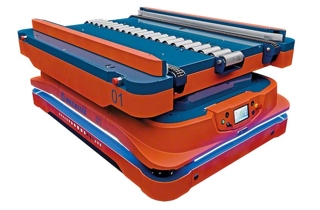 Los robots móviles autónomos transportan cargas entre dos puntos de forma totalmente autónoma