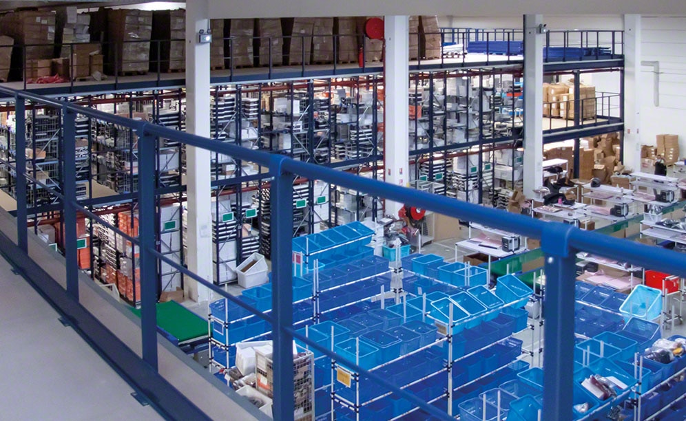 Depósito del e-commerce Stand-Privé.com con el sistema Easy WMS de Mecalux