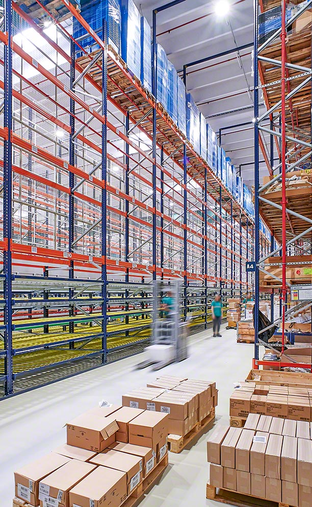 Racks selectivos con niveles dinámicos de picking de Admenta