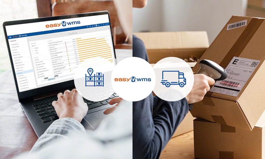 Almacén del e-commerce Jolly Softair en San Marino con Easy WMS de Mecalux