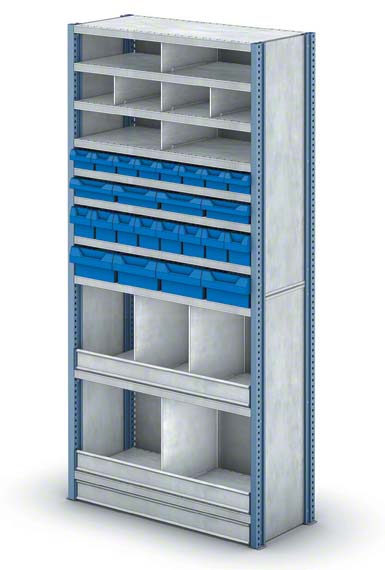 Rack con huecos de picking para la preparación de pedidos